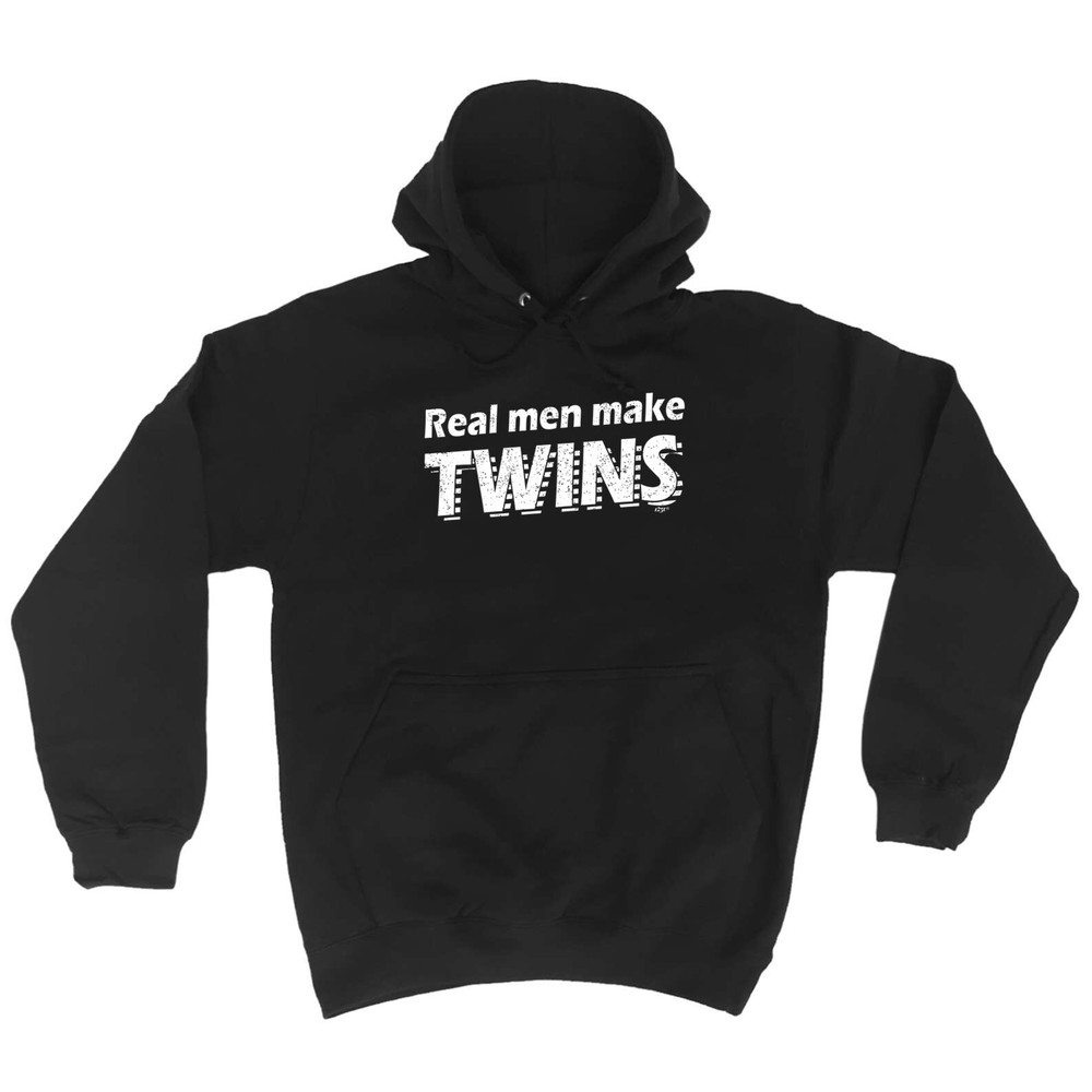 Real Men Make Twins Novelty Funny Gift Hoodie for Men Women  