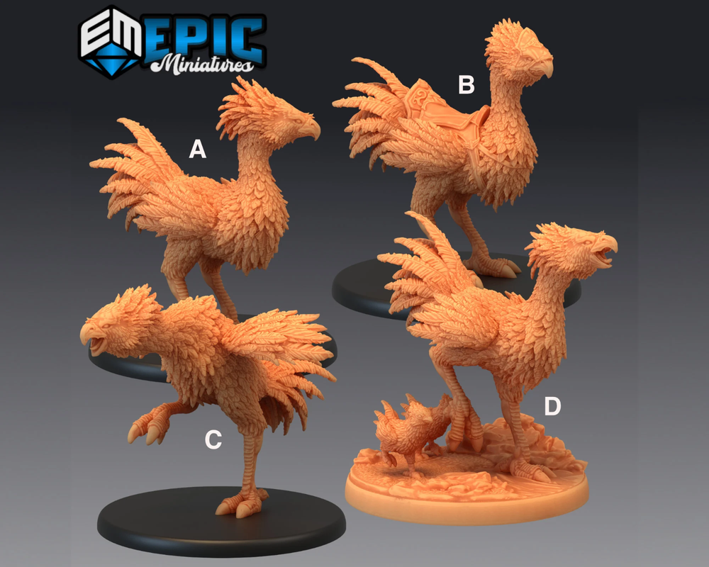 Terror Bird (Thunder Chicken!) - 28mm Scale - Epic Miniatures