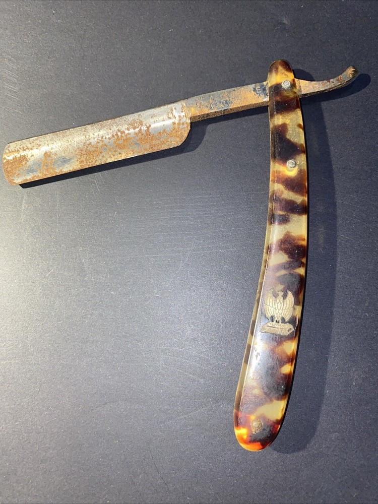 Vintage Otto Fromm Straight Razor with Eagle Handle Made in Germany 401