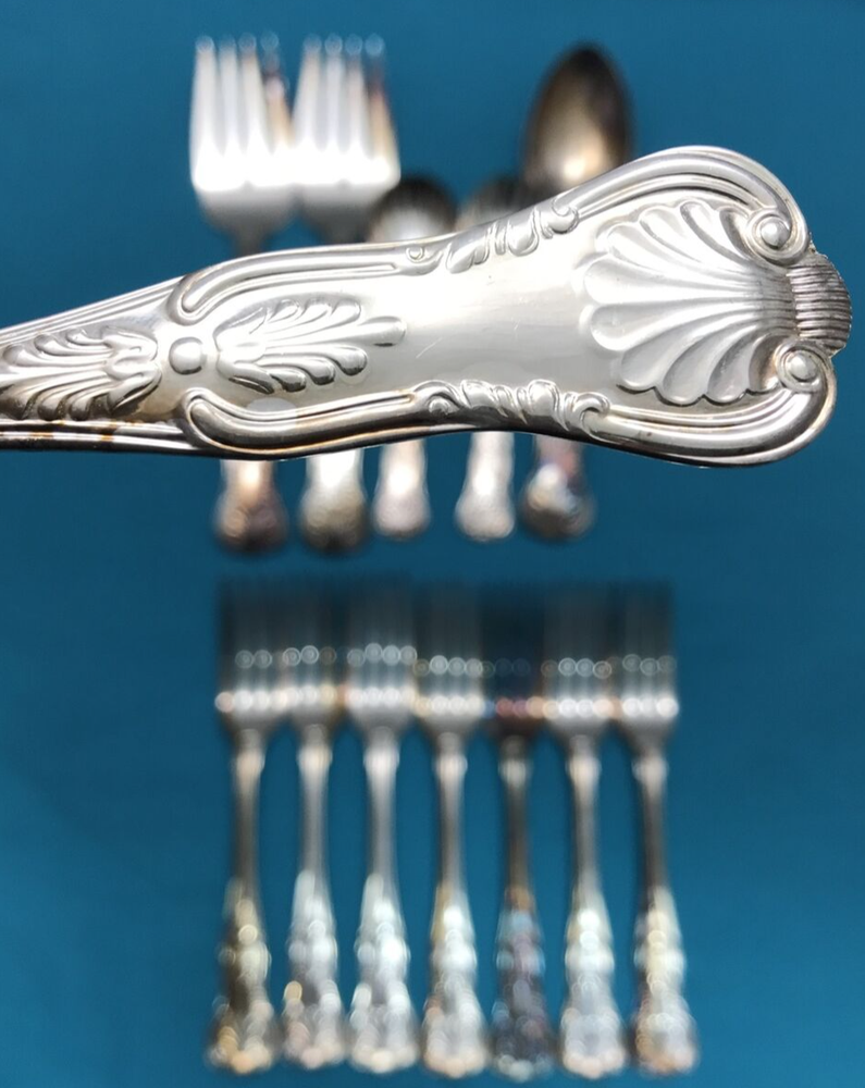 13 Pc KINGS Silverplated FLATWARE Reed & Barton ELITE