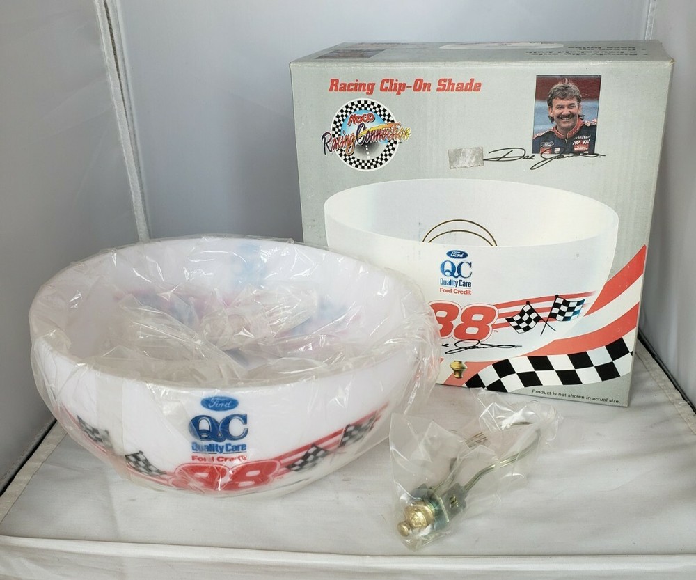 Dale Jarrett 88 NASCAR Clip-On Light Shade Abco Racing Collectible NOS-image