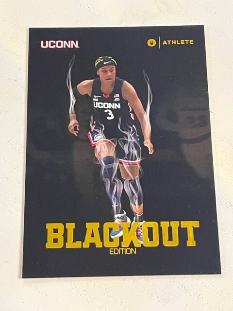 AALIYAH EDWARDS 2023-24 ONIT Athlete UConn Women's Basketball BLACKOUT card QTY-image