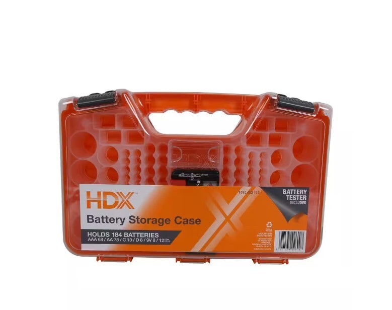 Household Battery Organizer Case , battery storage hold up to 184 batteries
