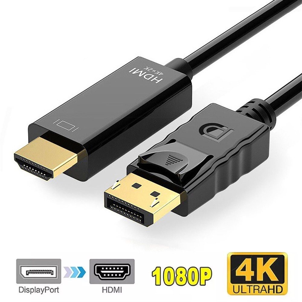 4K DP to HDMI FEMALE Cable Display Port Adapter for TV Computer Laptop Converter