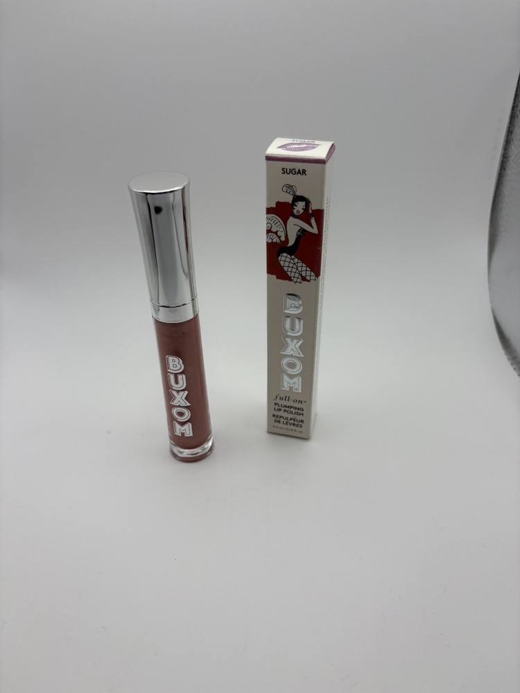 BUXOM Full-On Plumping Lip Polish Full Size Sugar Shade 0.15 oz