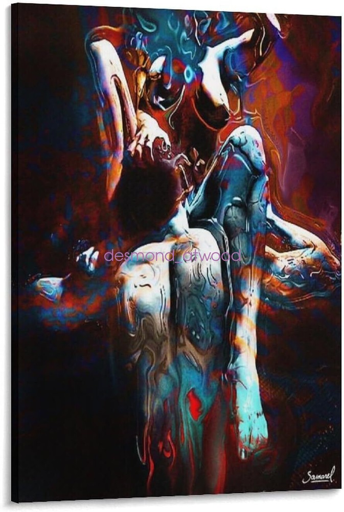 Abstract Wall Decoration Abstract Poster Woman Erotic Wall Art