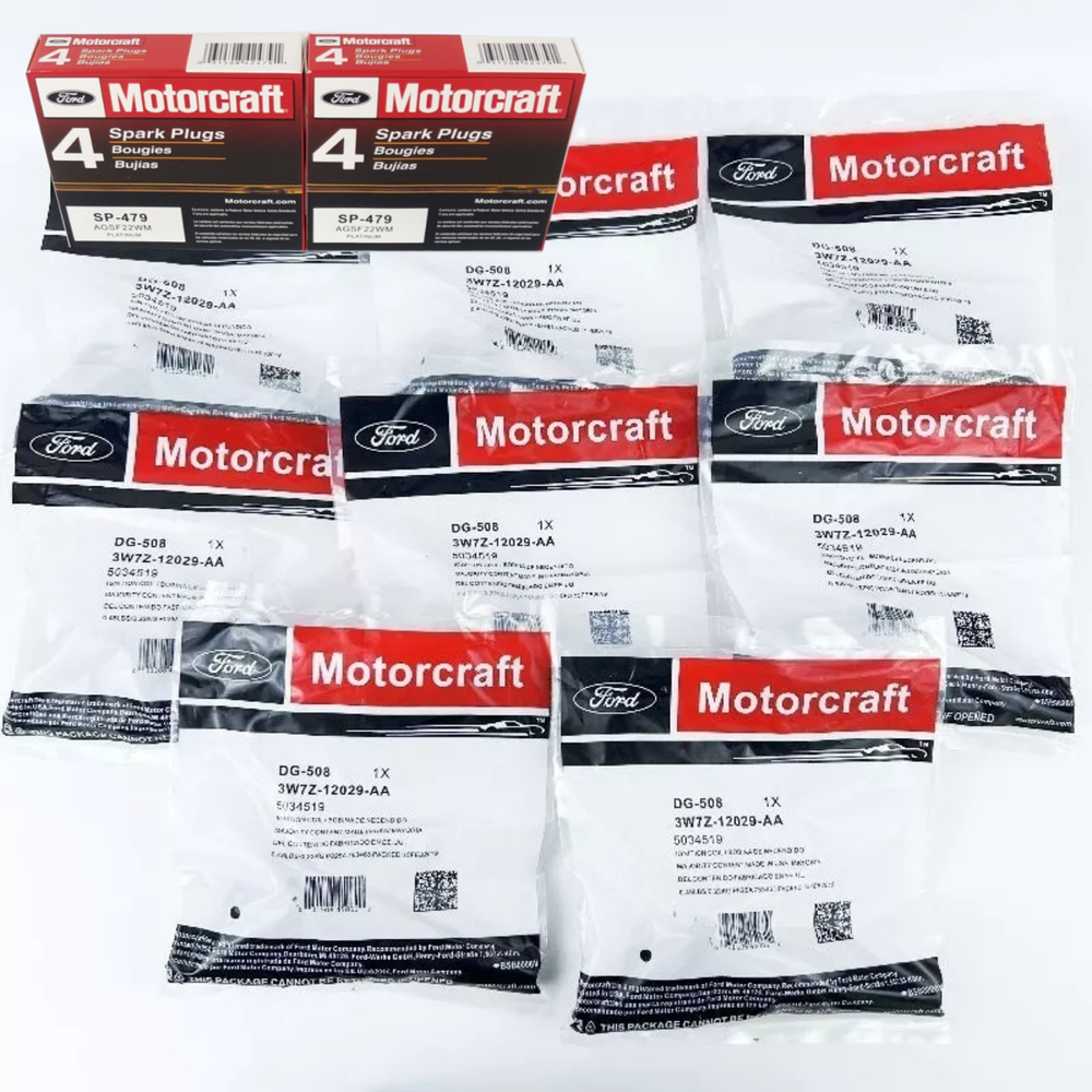 8X DG508 Ignition Coil Pack and Iridium Spark Plug For Ford F-150 4.6L 5.4L V8