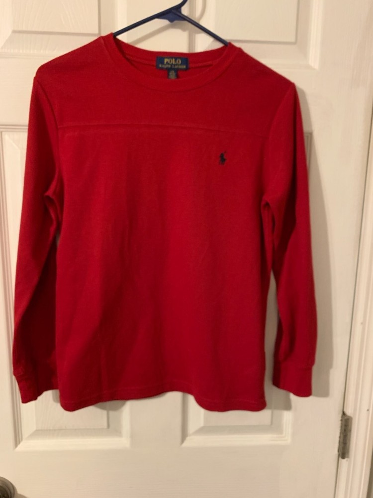 Boy's Large (14-16) Polo Ralph Lauren waffle long sleeved Cotton T-shirt