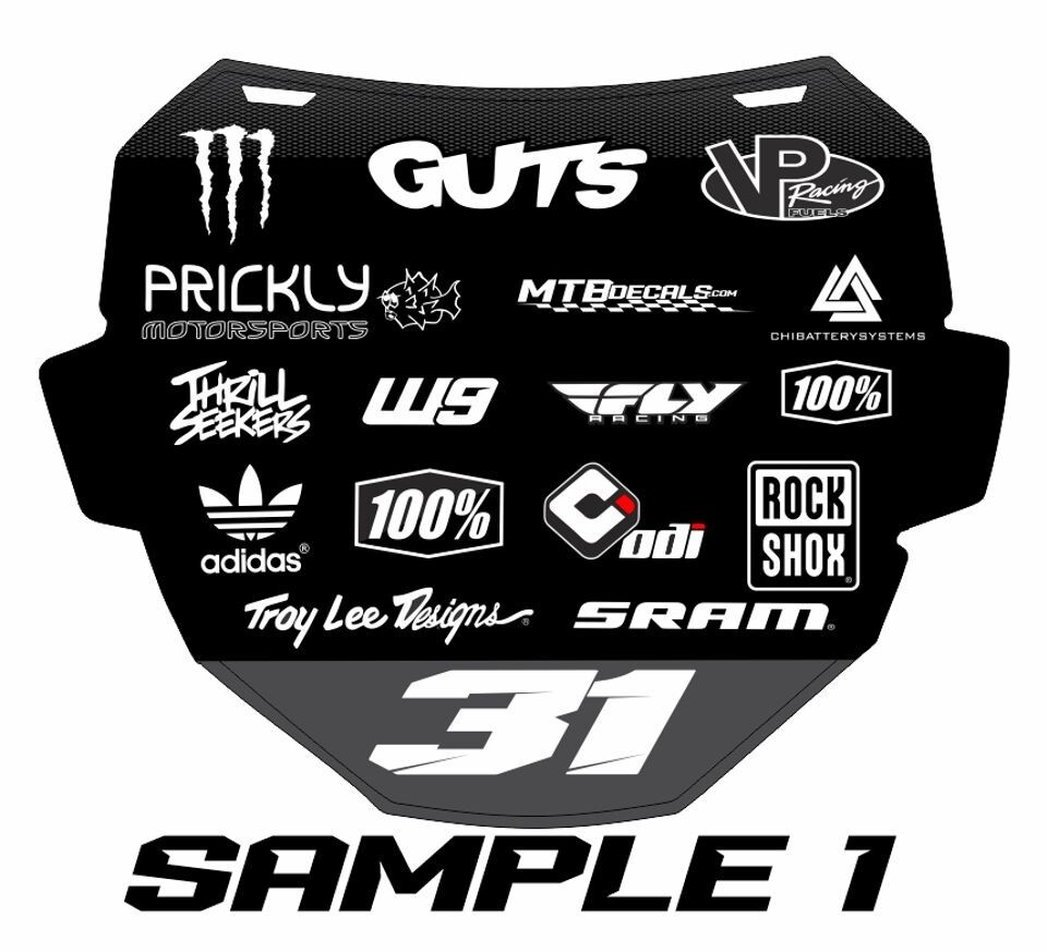 Custom Sticker For ODI Mountain bike Number Plate Surron Graphics Moto