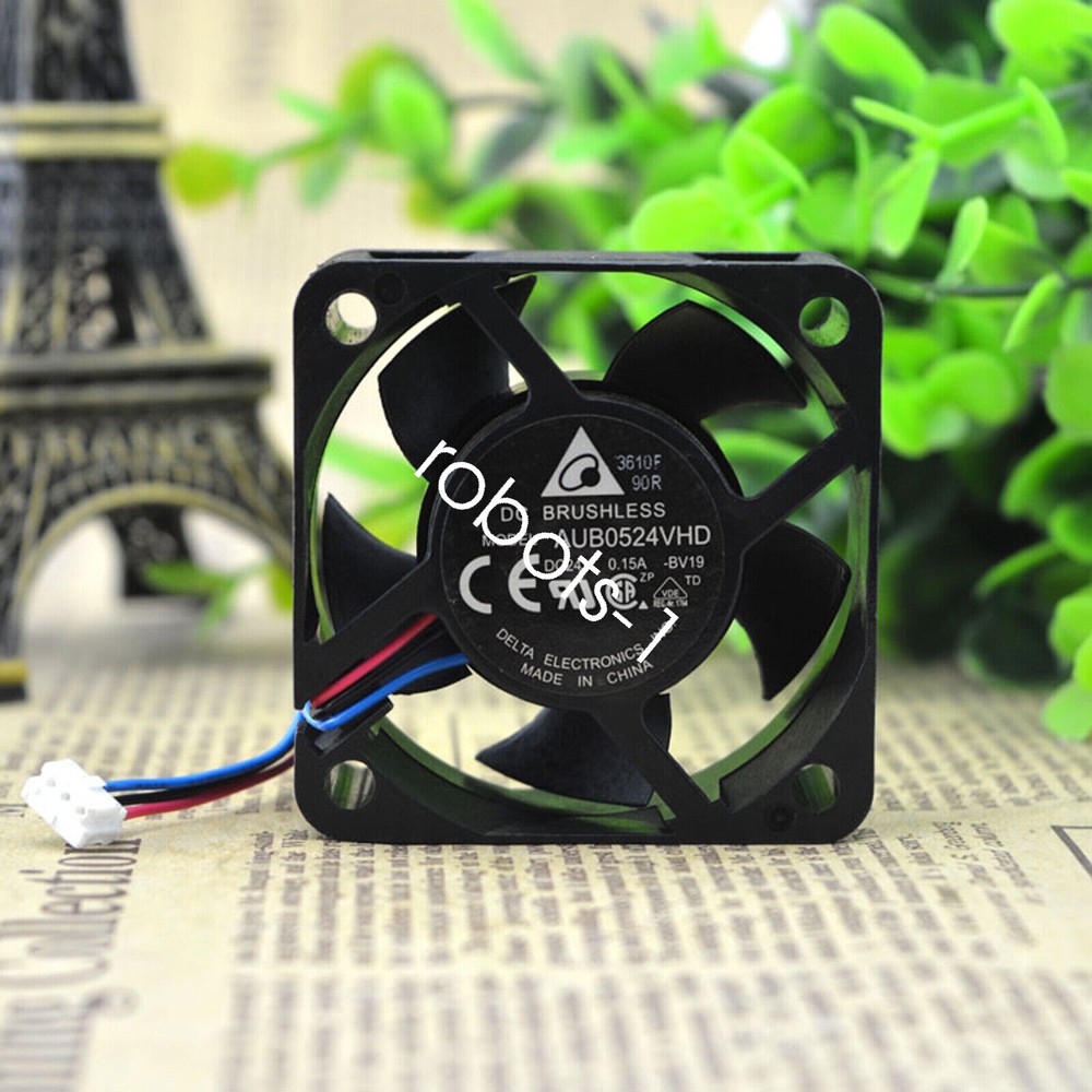 DELTA AUB0524VHD 5020 24V 0.15A 5cm Chassis Industrial Cooling Fan /