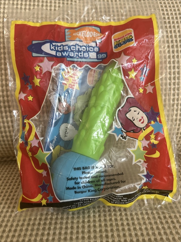 BURGER KING Kids Club NICKELODEON KIDS CHOICE AWARDS MICROPHONE GLOBE TOY Sealed