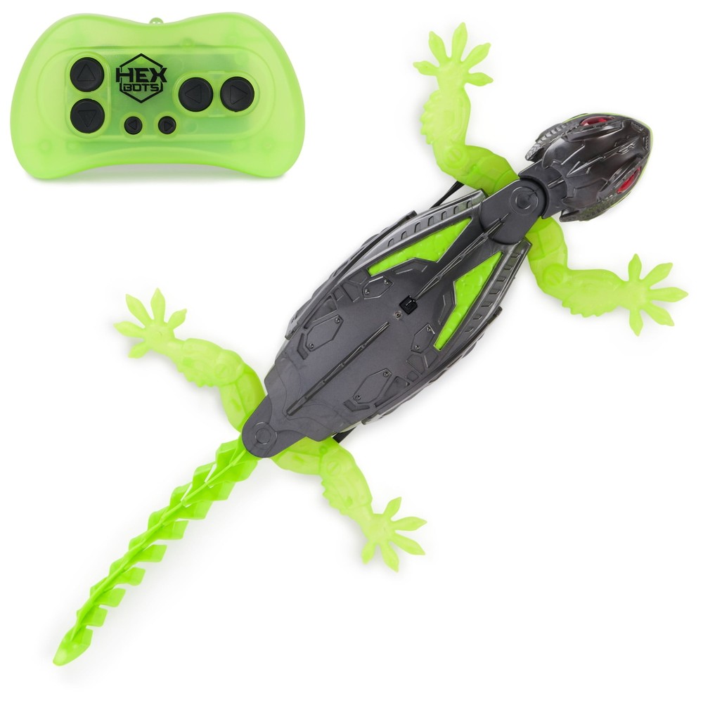 HEX BOTS Wallcrawler Gecko, Remote Control Robot Toy for Kids, Batteries