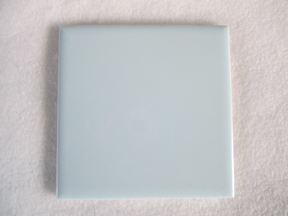 VINTAGE LIGHT BLUE GLOSS CERAMIC SQUARE WALL TILE 4 1/4