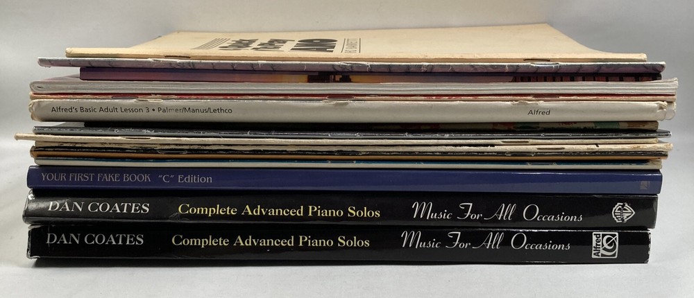 Lot Of 15 Music Piano Instruction Sheet Music Songbooks