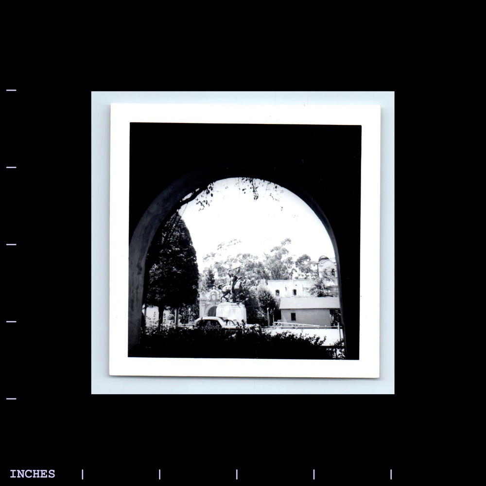 Vintage Square Photo MONUMENT WARRIOR RIDING HORSE