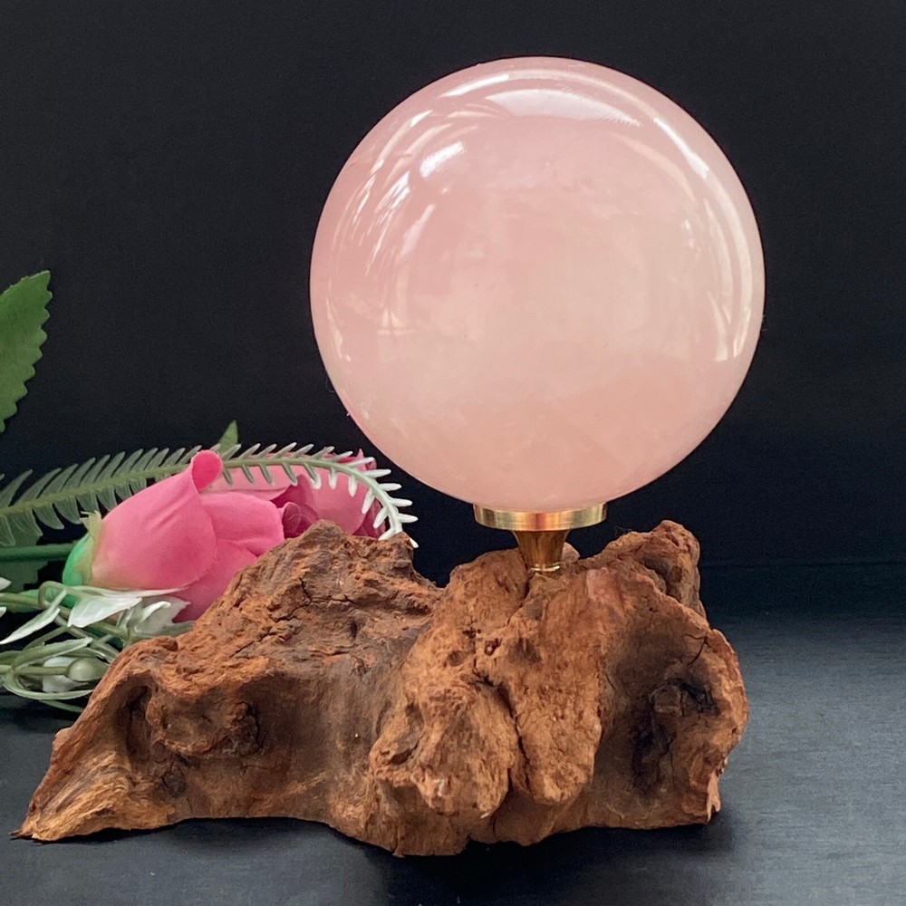 347G Natural powder crystal Ball Quartz Crystal Sphere Reiki Healing+Stand