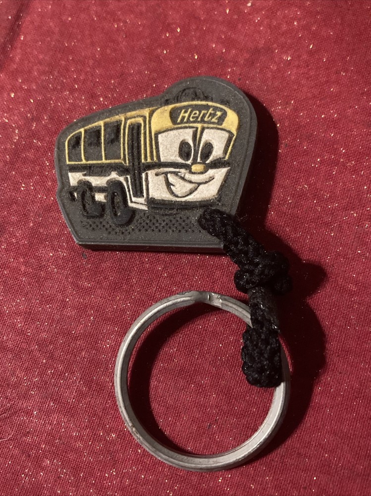 Vintage Hertz Shuttle Bus Keychain