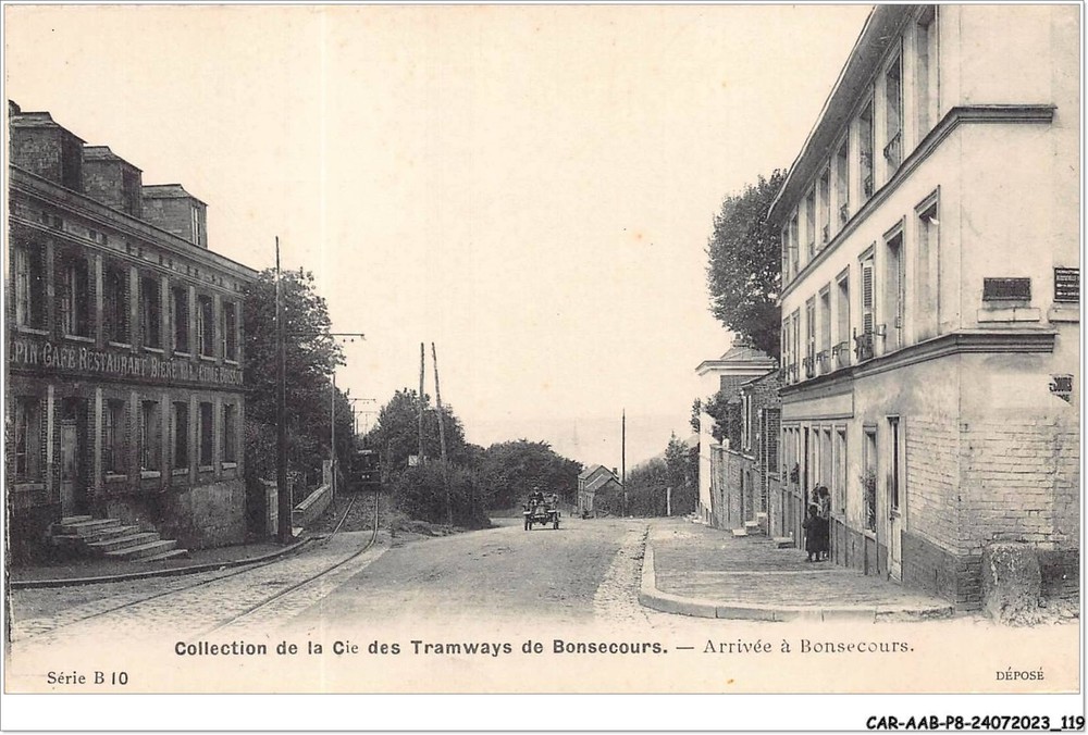 CAR-AABP8-76-0633 Bonsecours Tram Collection Di La Cie Arrival
