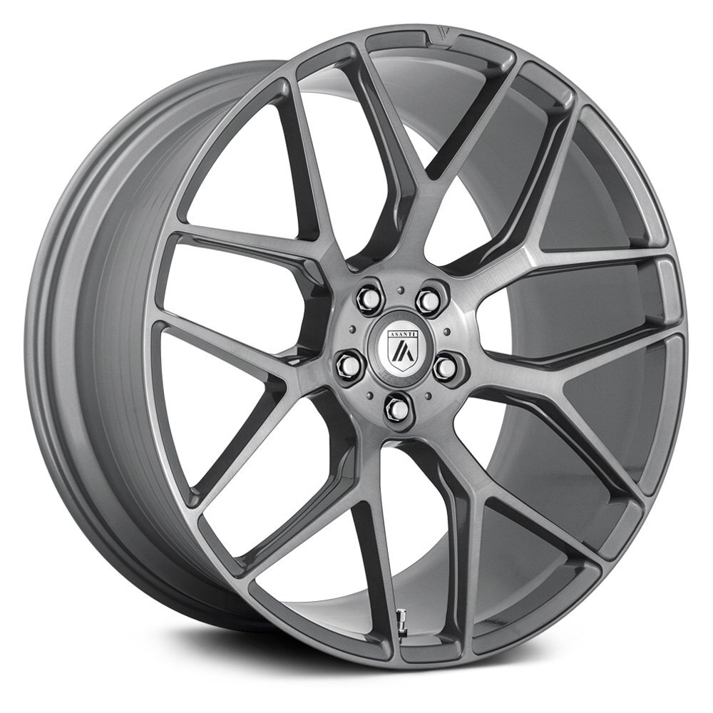 Asanti ABL-27 DYNASTY 20x10.5 Titanium 4-Lug Wheel Set 5x114.3 38 Offset 72.56 Bore-image