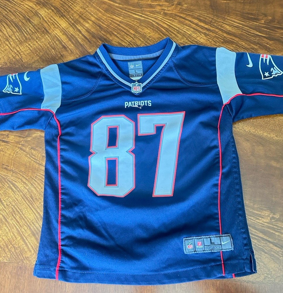 Gronkowski Patriots Kids NFL Jersey Size Large 7 Football Team Apparel