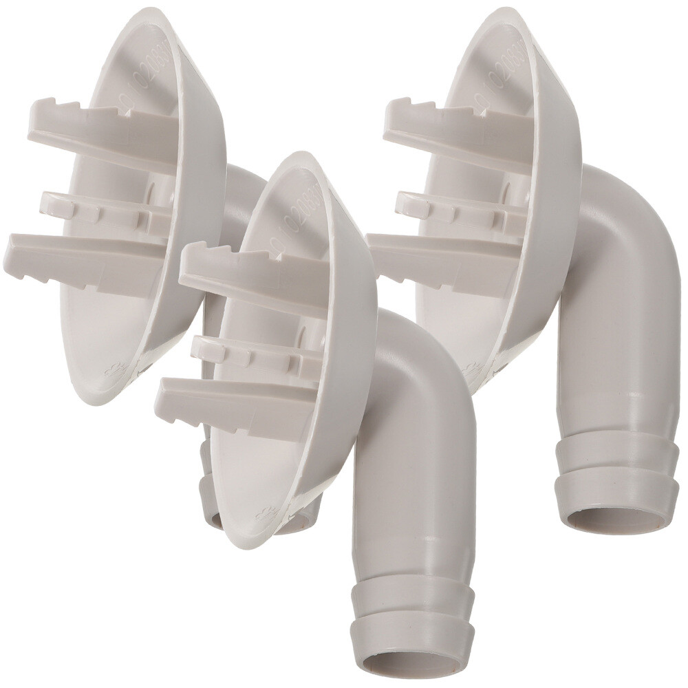 3 Pcs Air Conditioner Drain Kit Ac Condensate Hose Window Elbow-image
