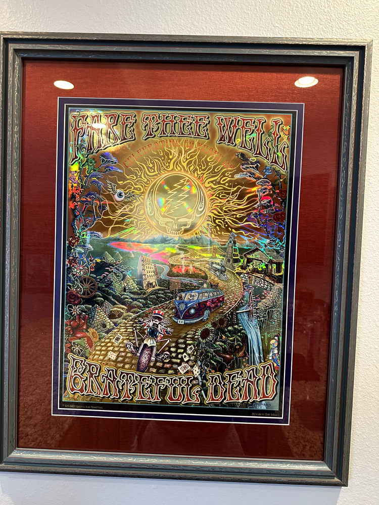 Grateful Dead Fare Thee Well 2015 Chicago Soldier Field Foil Concert Poster