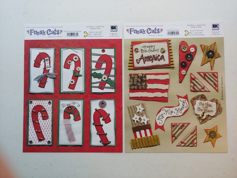 Rebecca Sower EK Success Fresh Cuts Scrapbooking Paper Lot of 30 Sheets  