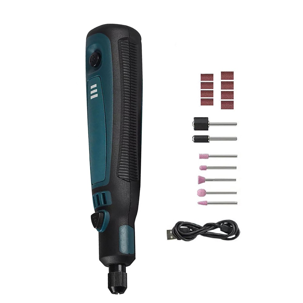 15Pcs/Set Cordless Electric Mini Drill Grinder Engraving Pen Rotary Tool Kit