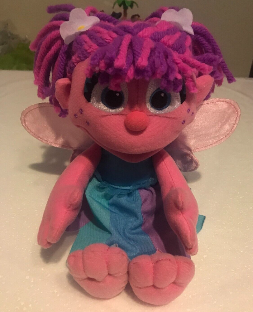 Abby  Sesame Street Talking Magic Pink with Multi Color Hair Doll & Educational-image