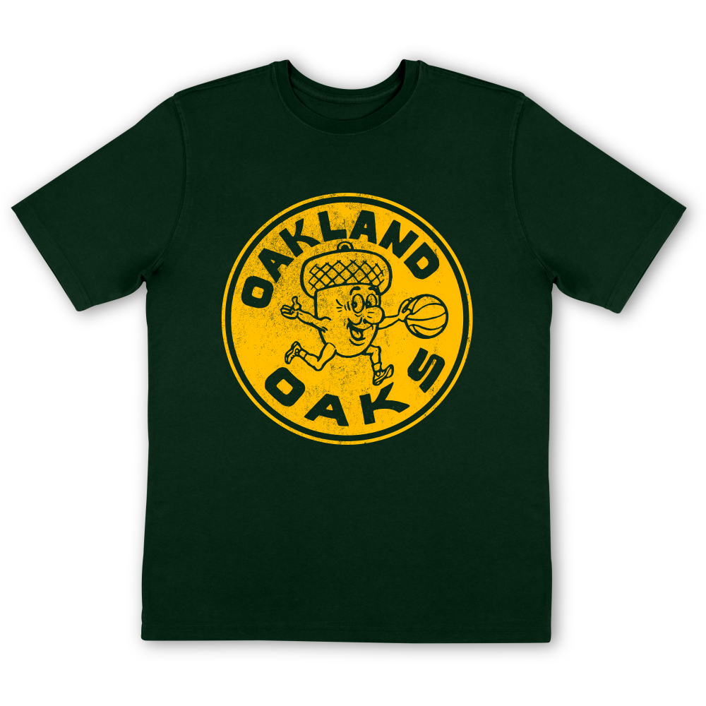 NWT Oakland Oaks Warriors ABA Basketball Retro Logo Funny NBA T-Shirt S-5XL-image