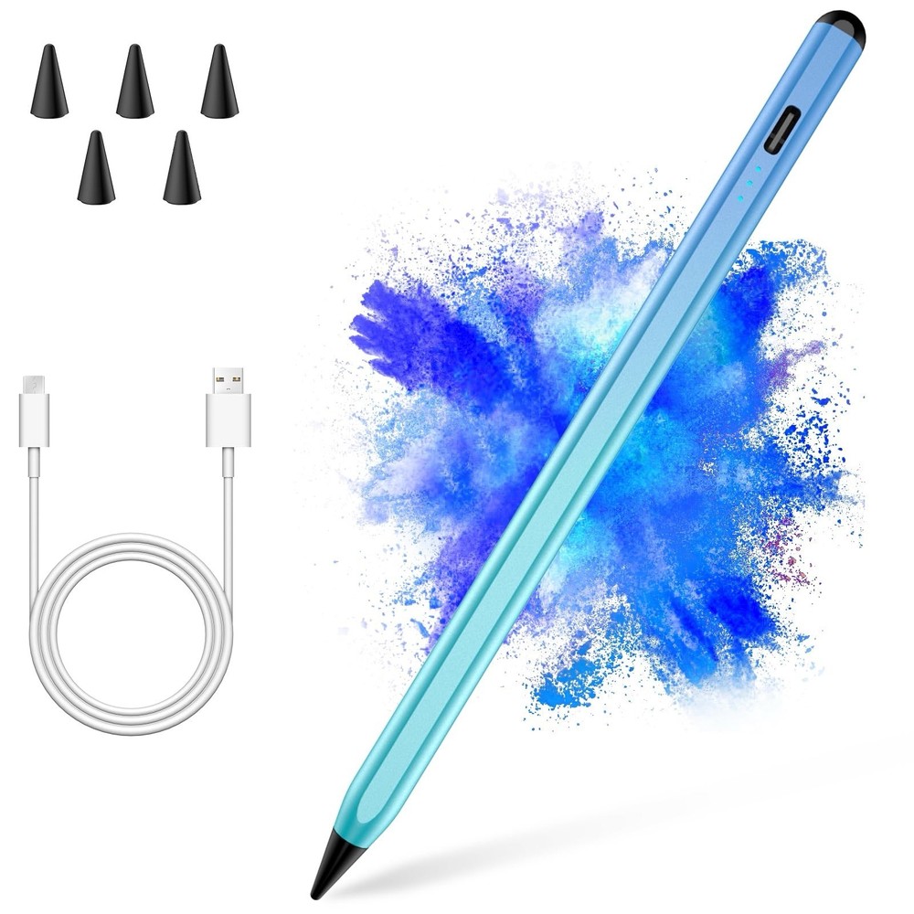 Gradient Stylus Pen for iPad 2018-2025 with 5 Extra Tips Apple Pencil Alternative