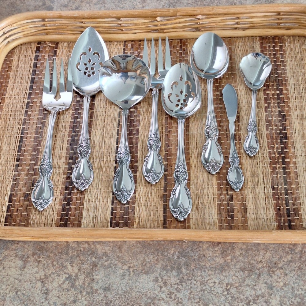 Oneida Community 8-Piece Stainless Steel Hostess Serving Set