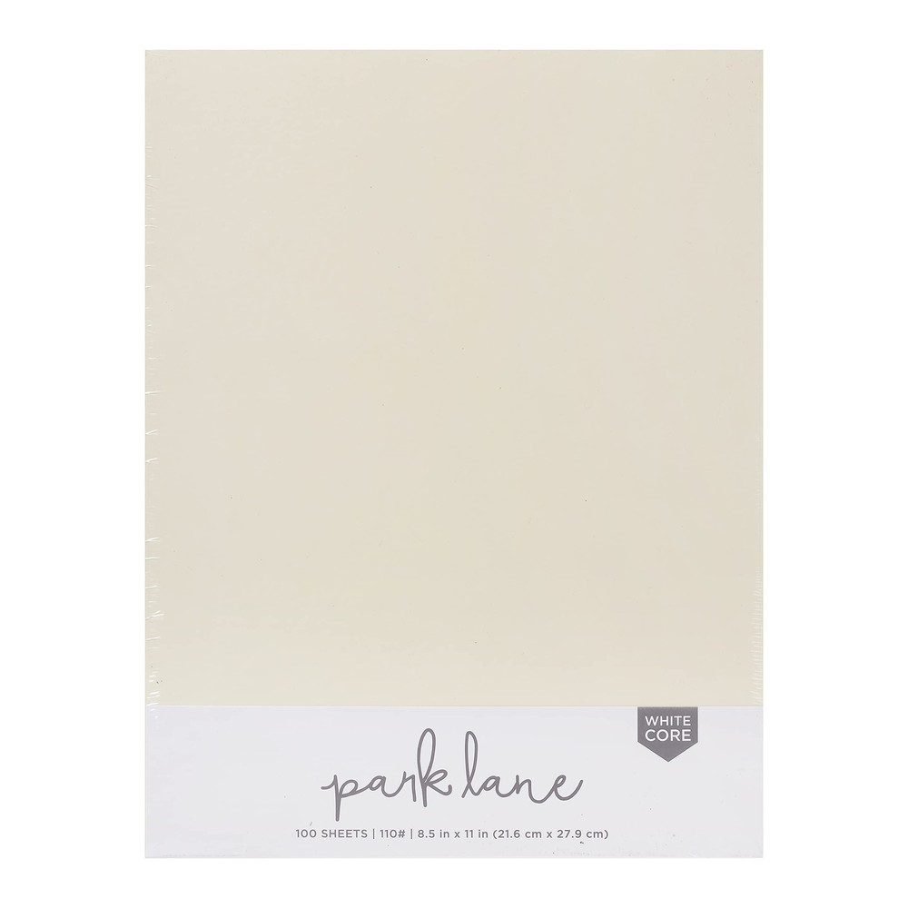 Cardstock 8.5 x 11 Paper Pack - 110 lb Yellow Ivory Cardstock Scrapbook Paper...