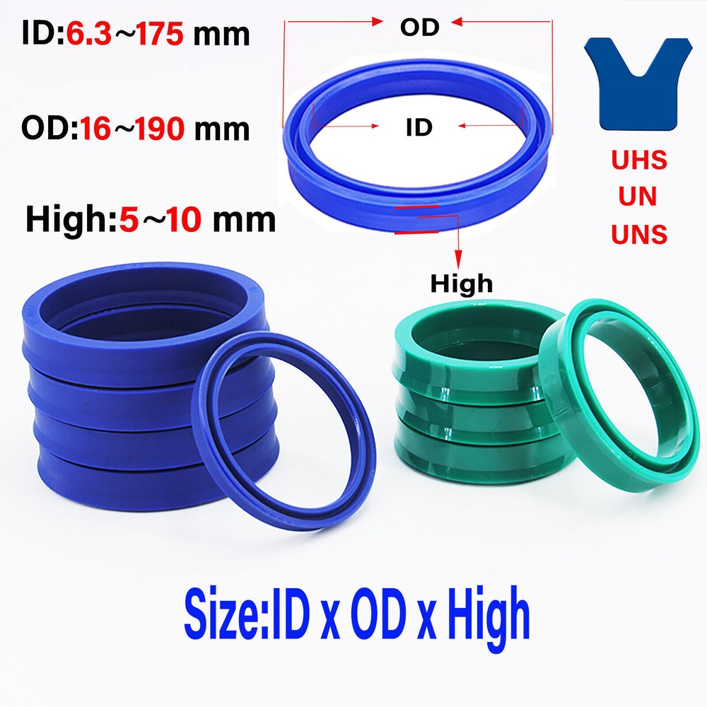 Polyurethane Hydraulic Cylinder Piston Lip Seal Ring UHS UN UNS