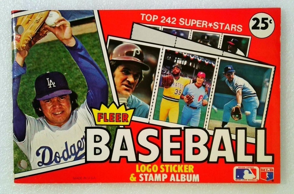 1982 Fleer Baseball Logo Sticker & Stamp Album MLB Book Vintage  UNUSED