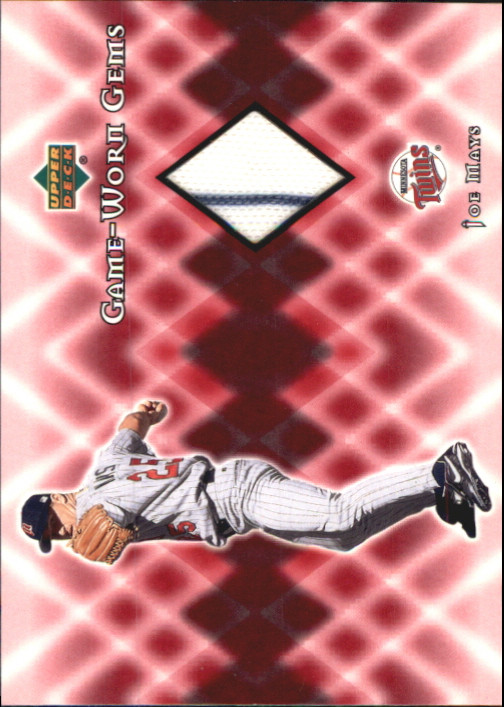 2002 (TWINS) Upper Deck Game Worn Gems #GJM Joe Mays Jersey