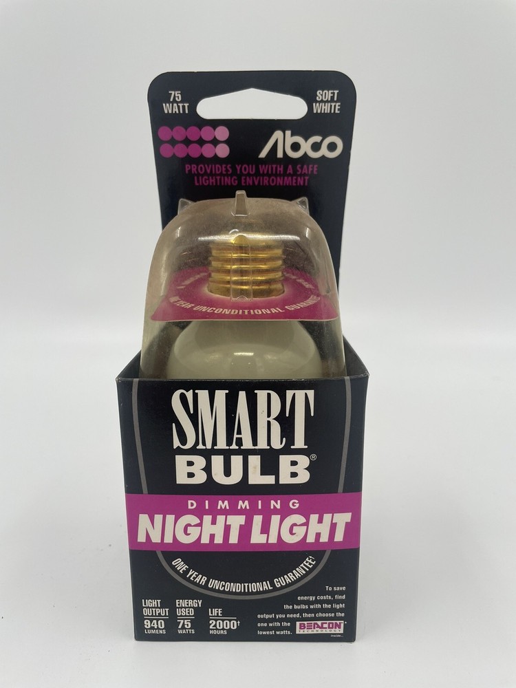 Vintage 1994 - Abco Smart Bulb Dimming Night Light - Lightbulb - New-image