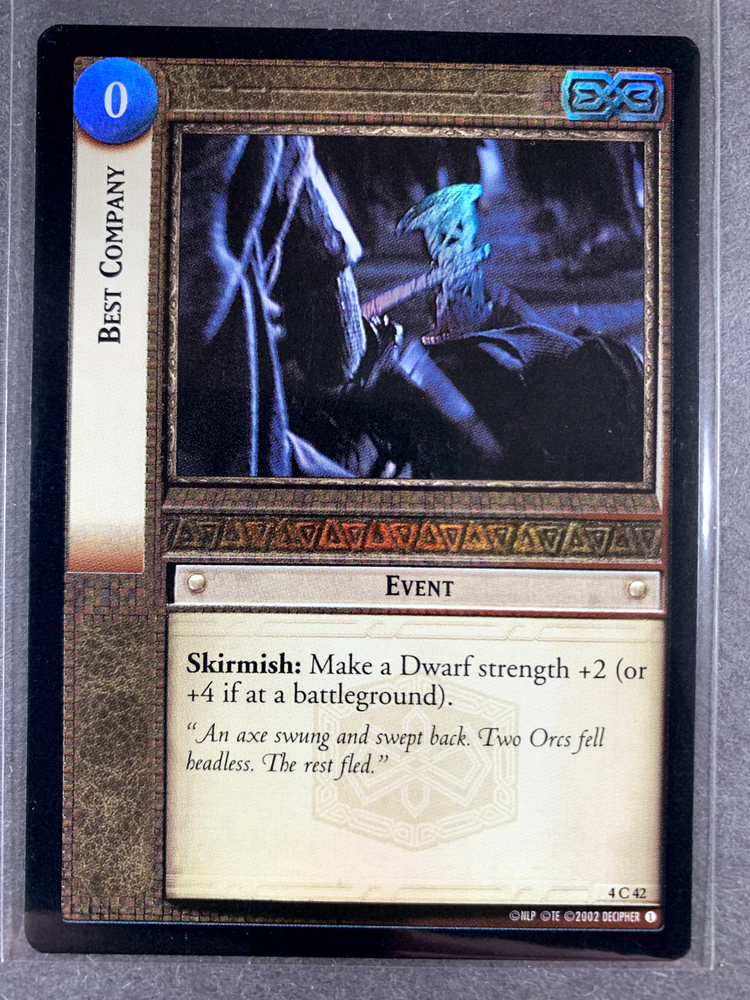 Decipher Lord of the Rings TCG FOIL - Best Company - Never Played