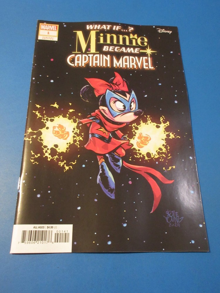 Young Variant NM Gem Wow What If Minnie Became Captain Marvel #1