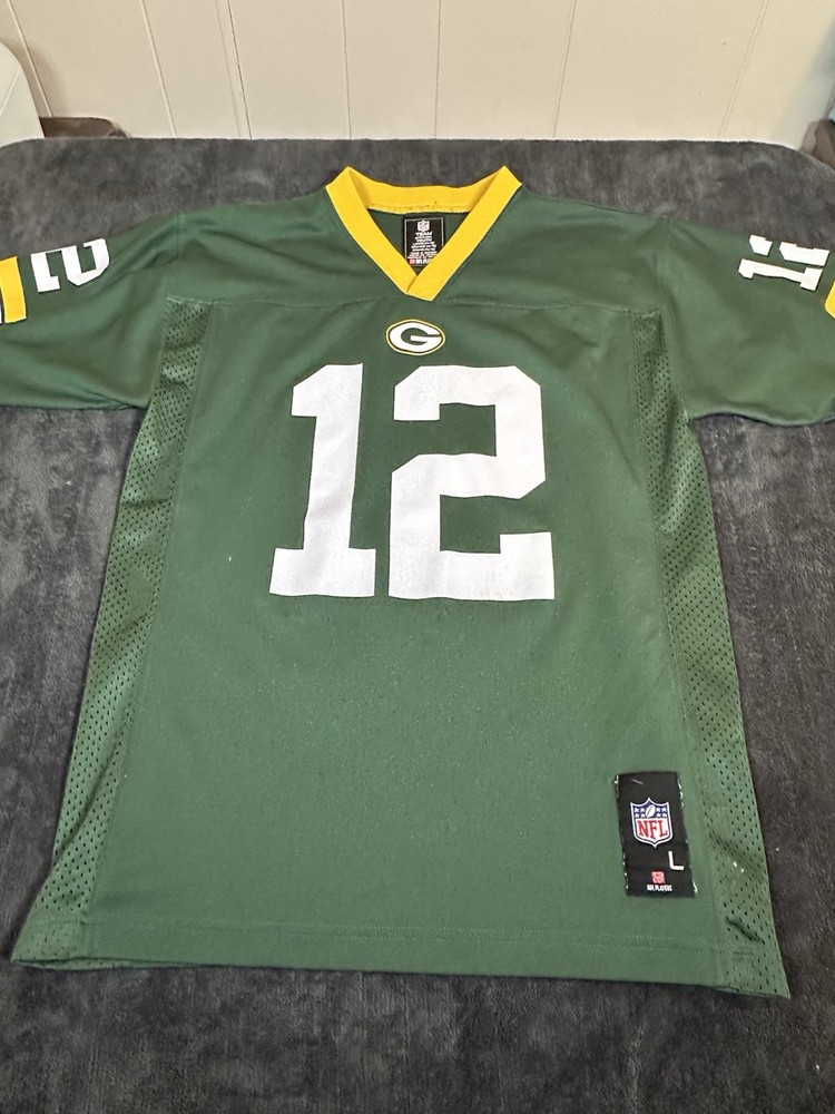 Aaron Rodgers Green Bay Packers Youth Jersey Large 14-16 NFL Apparel-image