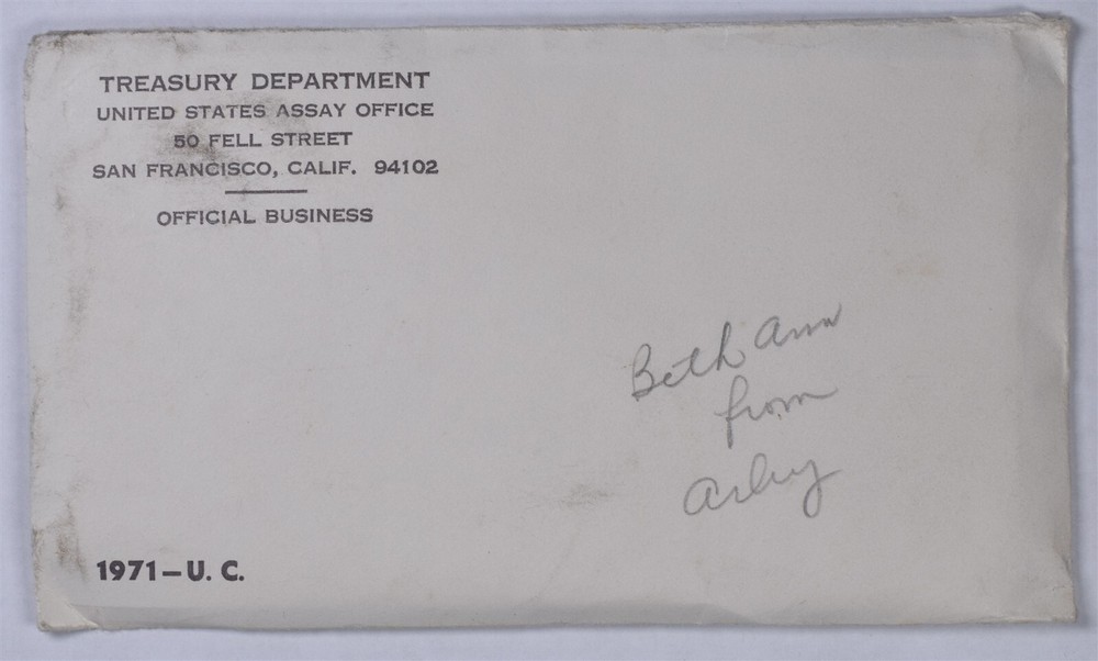 1971 US Mint Uncirculated 11-Coin Set in Sealed Envelope  