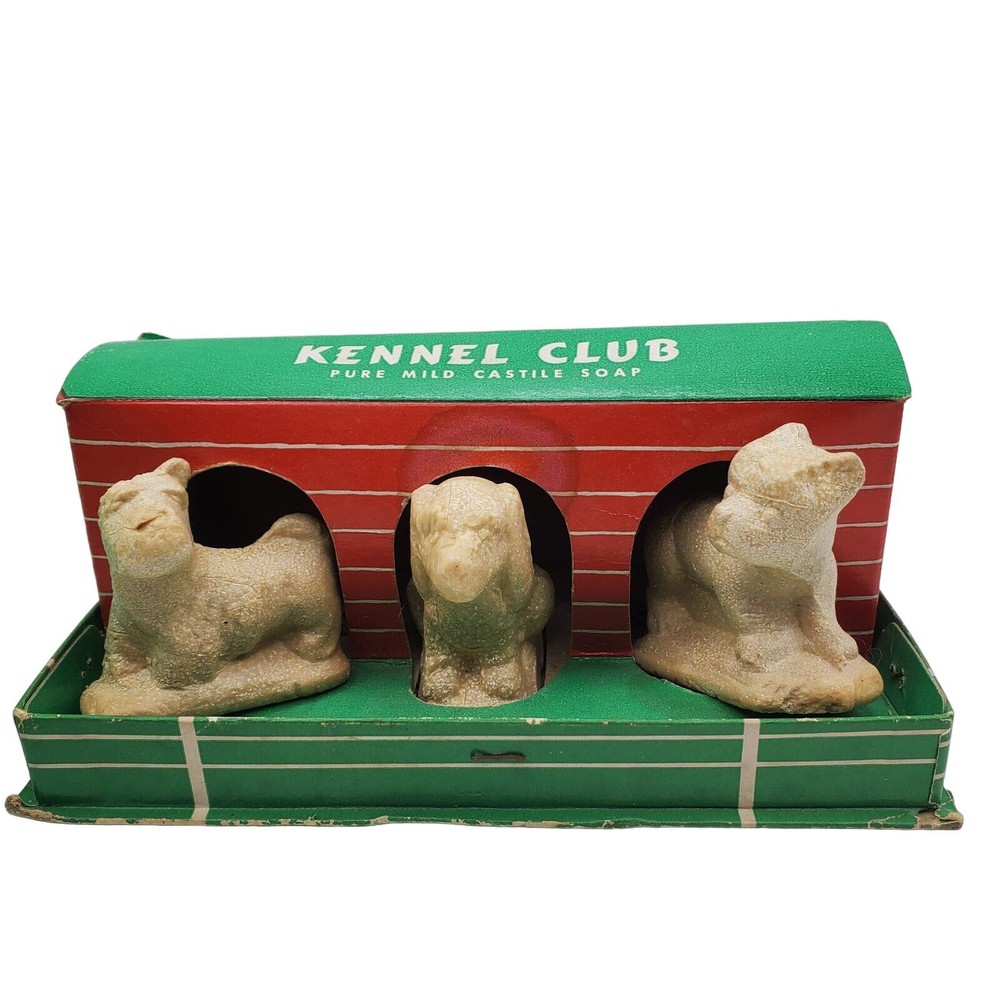 Kennel Club Dog House Castile Soap Display Ad 1940s Terrier Boxer Beagle Spaniel-image