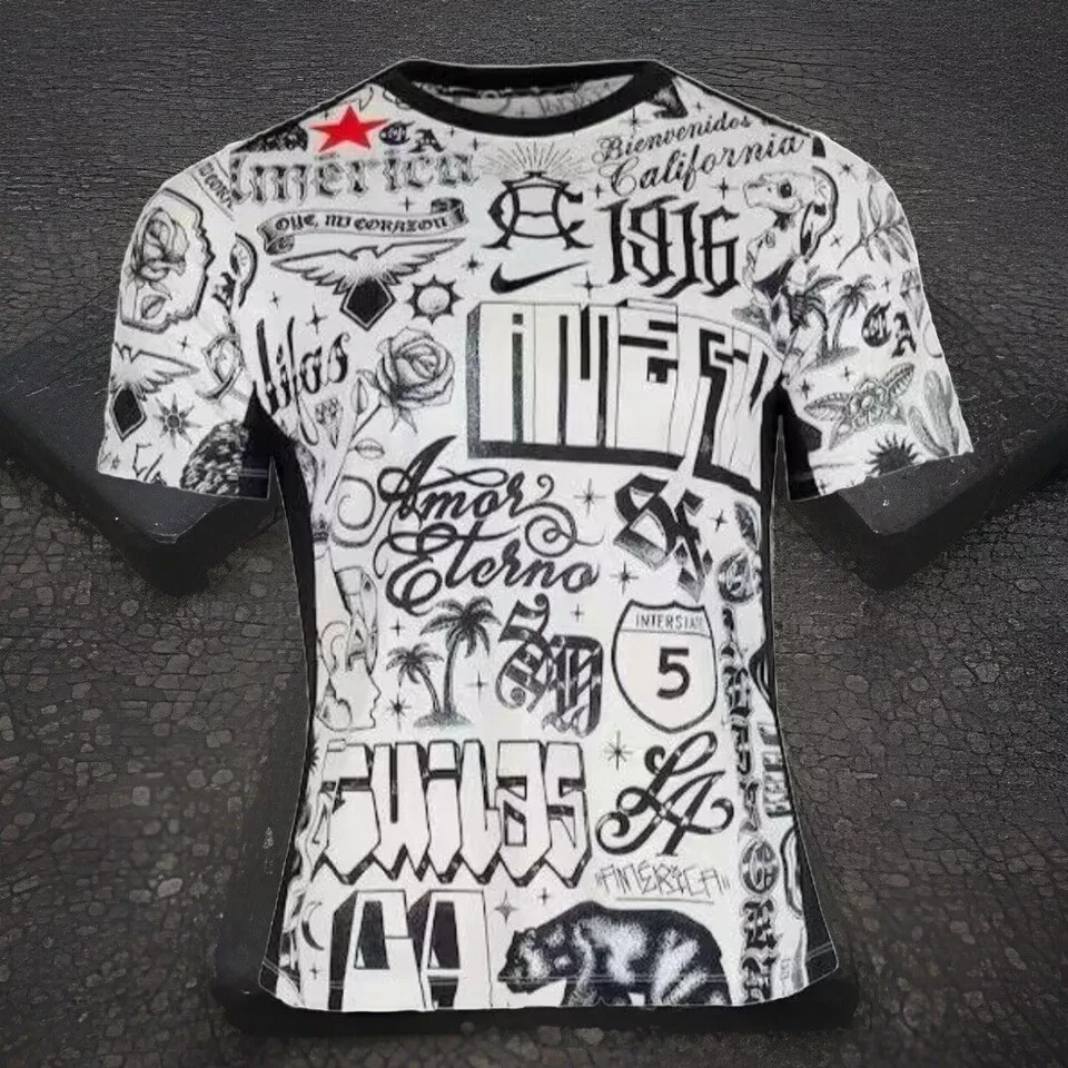 Club Size 2XL America Training 2025 Jersey Version Local Slim White LA