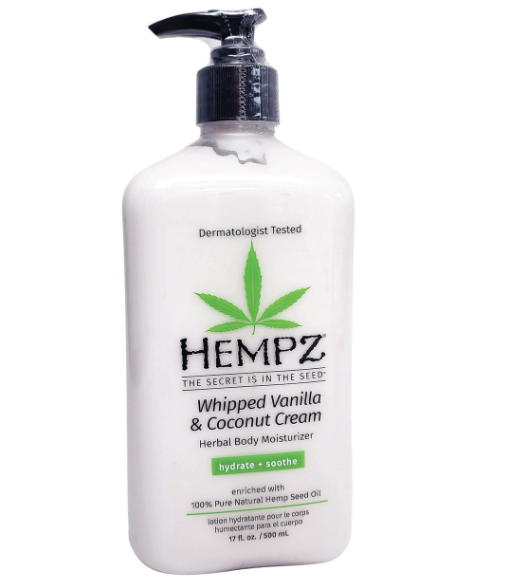 Hempz Whipped Vanilla Coconut Cream Herbal Body Moisturizer Hydrates & Soothes