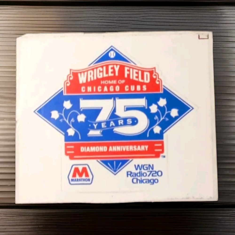 1989 Chicago Cubs Wrigley Field Vintage Sticker 4.5x4.75