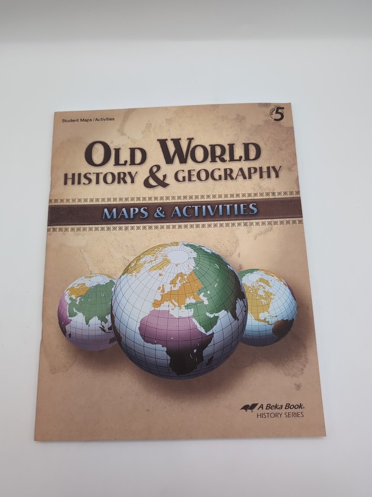 Abeka Old World History Geography Student Maps Activities Book Great Condition-image