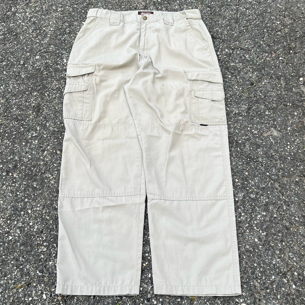 Vintage Y2K true spec beige cargo work wear pants