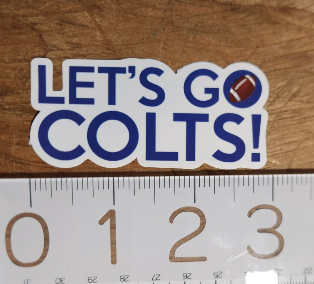 Indianapolis Colts NFL Team Sticker Decal for Fans and Cars  