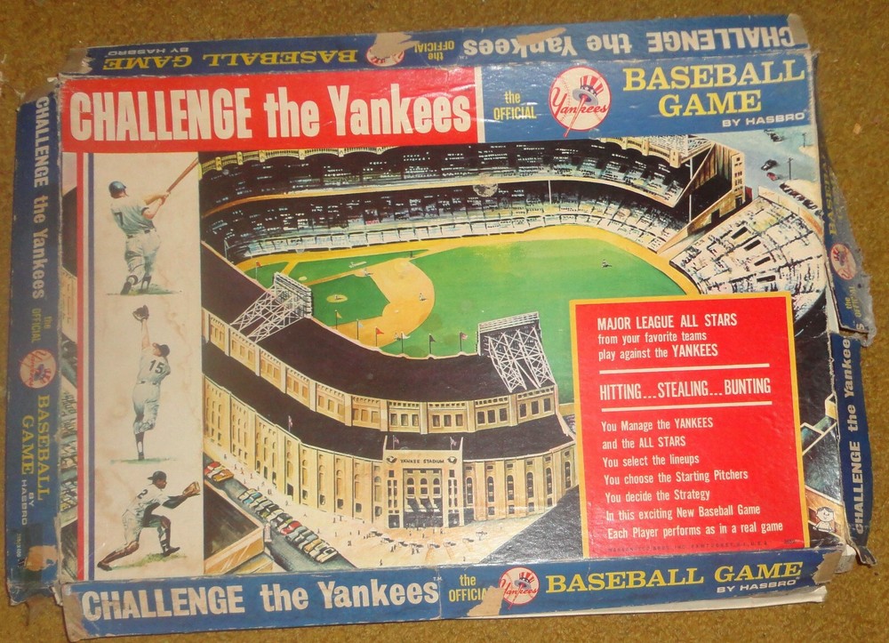 CHALLENGE THE YANKEES: VINTAGE HASBRO 1964 BASEBALL CARD GAME - INCOMPLETE SET
