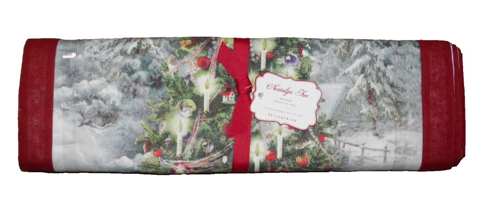Pottery Barn Nostalgic Tree CHRISTMAS Table Runner 18